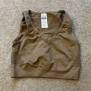 Gym shark brown crop top!